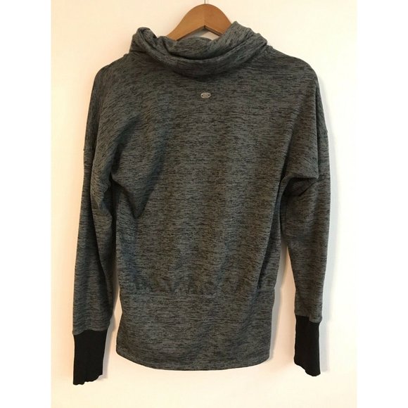 Athleta Women's XS Batwing Cowl Gray Pullover Sweater - Picture 6 of 7